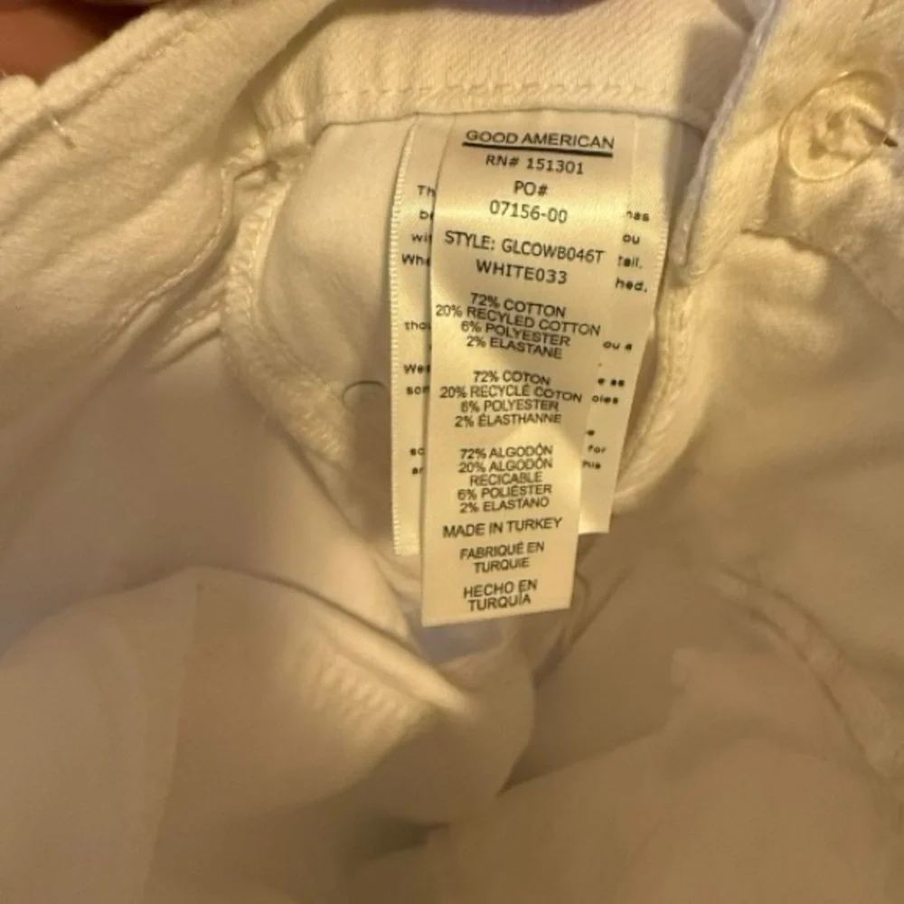 Good American Good‎ Legs White Jeans nwt